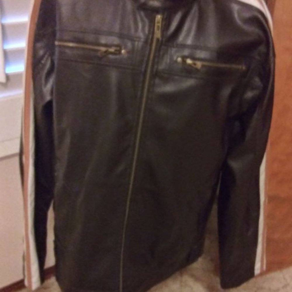 NWT Distortion Leather Brown Jacket for Men 2XL